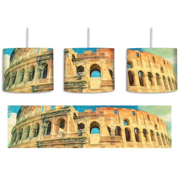 East Urban Home Trommel-Pendelleuchte 1-flammig Colosseum bei Tag in